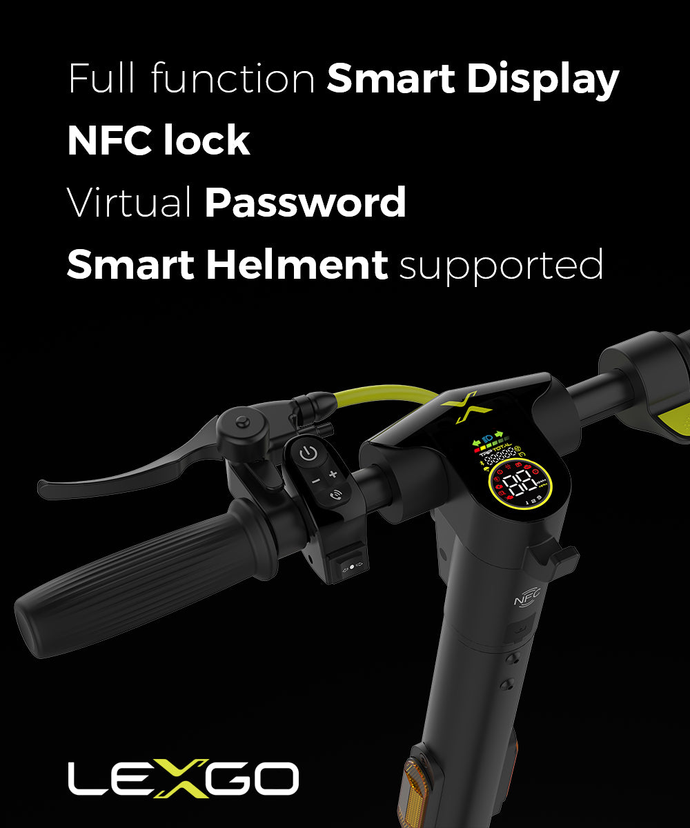 LEXGO L20 Electric Scooter with 350W Motor, Foldable NFC Lock, UL